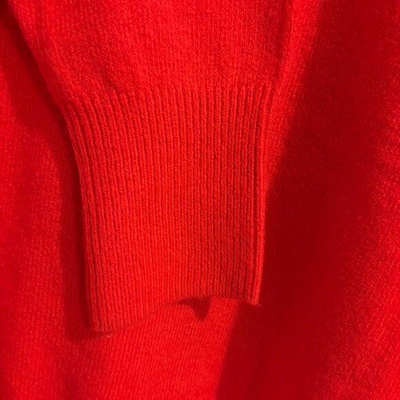 SOLD Red Vince Camuto Crewneck Oversize Tunic Pull Over 1X Sweater NWT - Picture 4 of 7